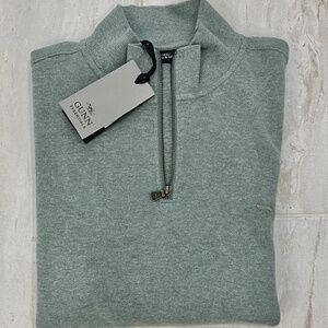 Rodd and Gun 1/4 zip sweater, size XL in Sage